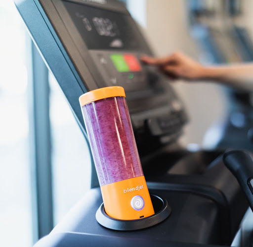 smoothie on a treadmill