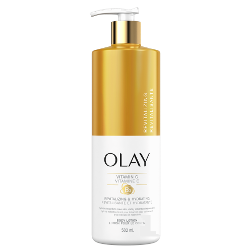 Lotion pour le corps et les mains revitalisante et hydratante Olay avec vitamine C