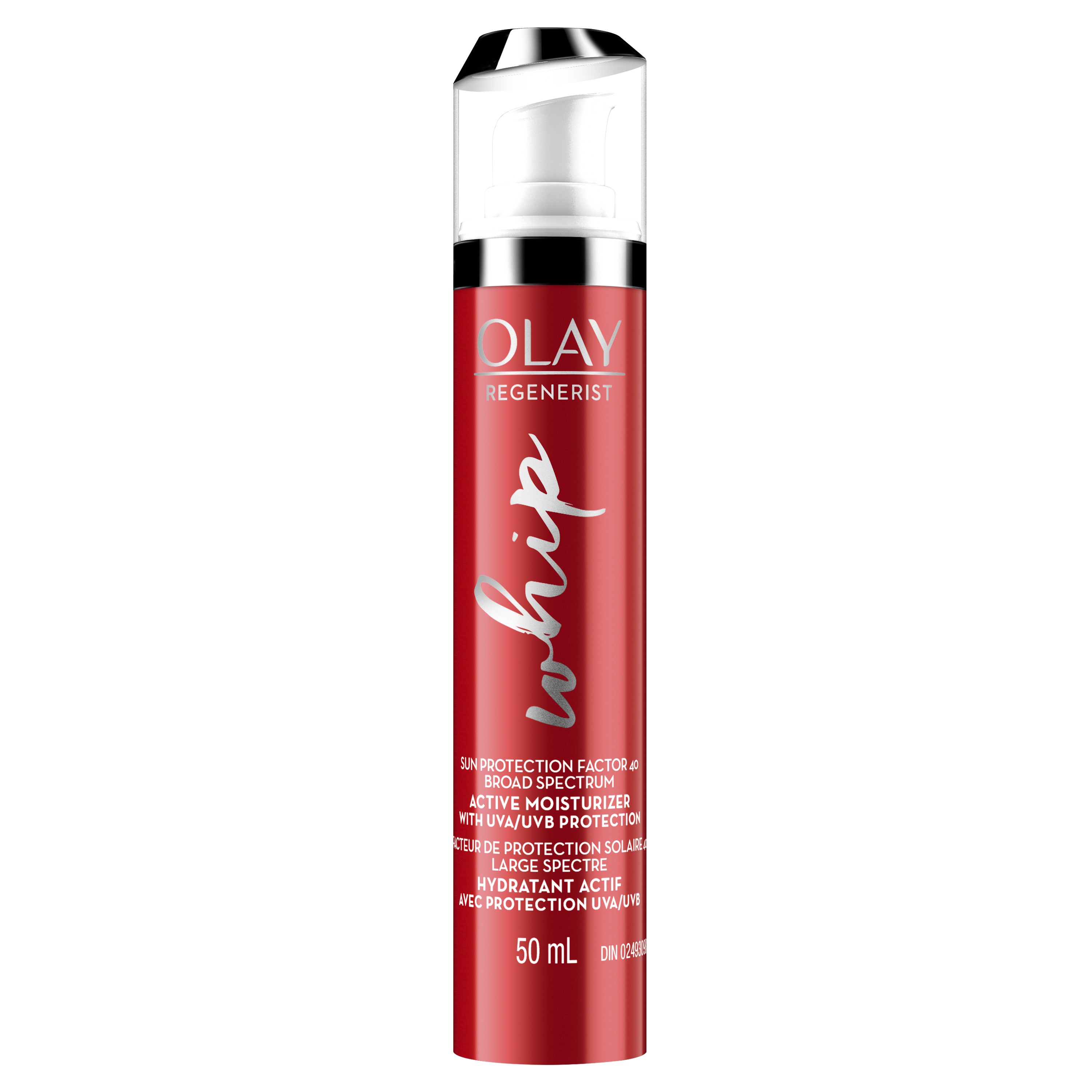 Hydratant actif Olay Regenerist Whip avec protection contre les rayons UVA/UVB, 50 mL