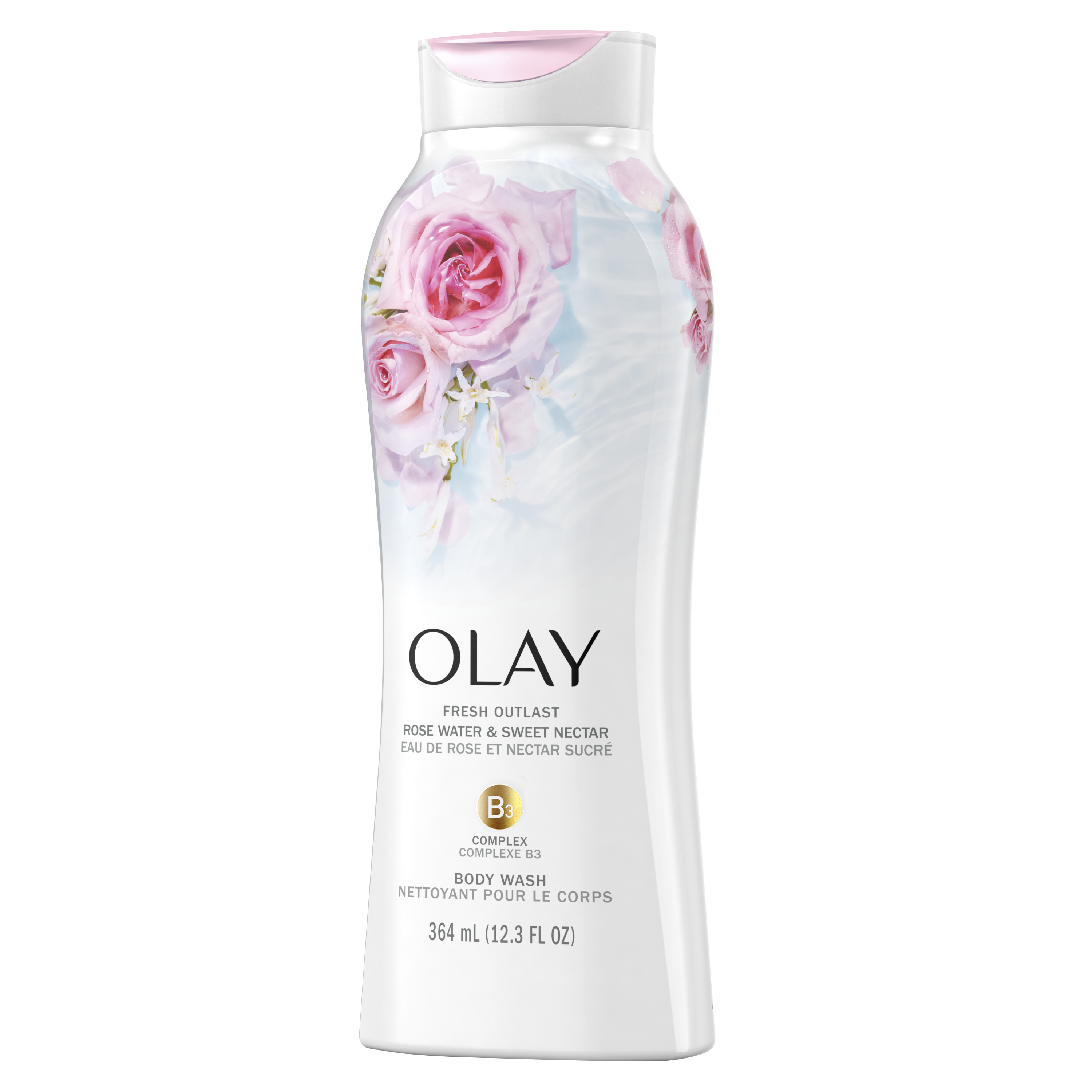 Rose Water and Sweet Nectar Fresh Outlast Body Wash_2