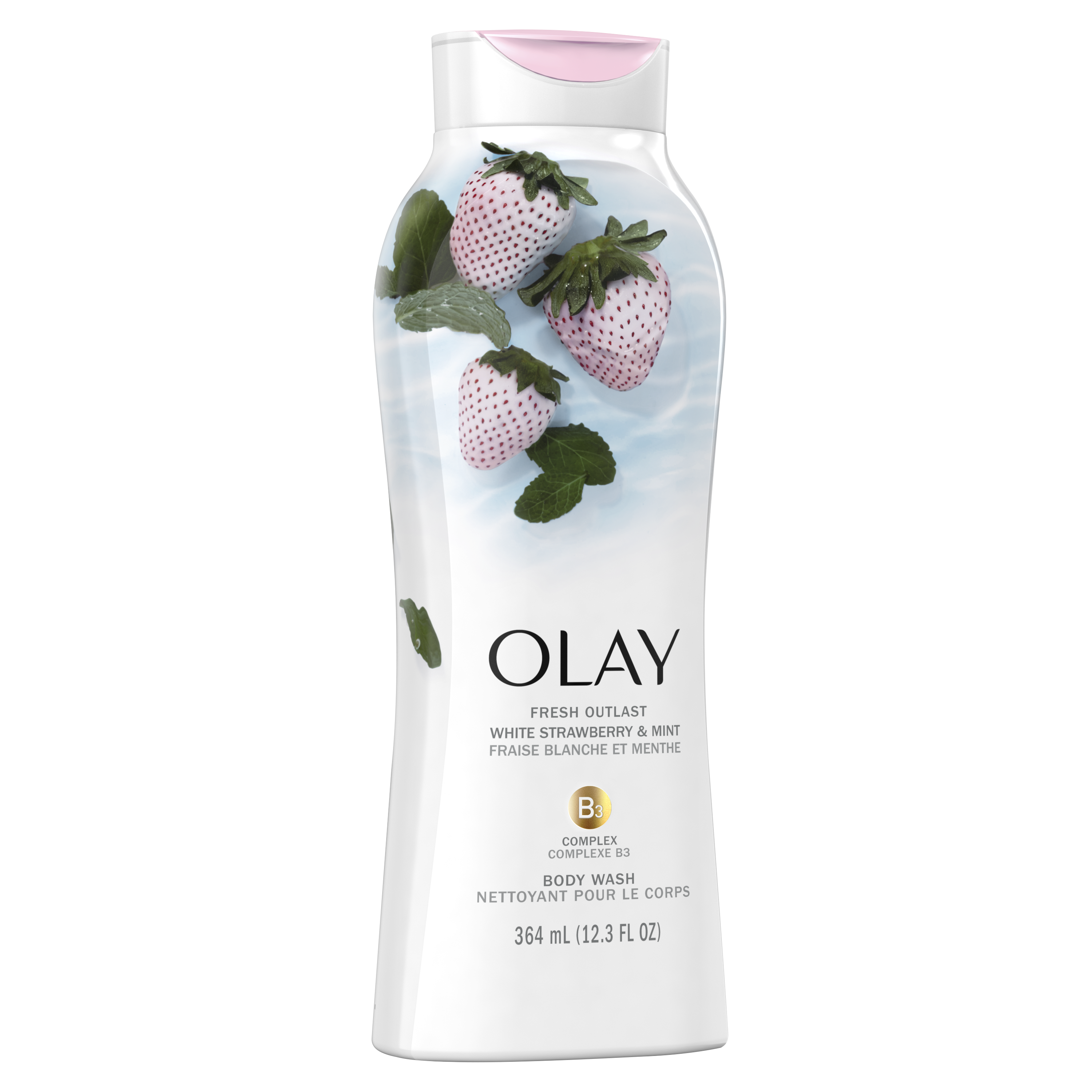 White Strawberry and Mint Fresh Outlast Body Wash_2