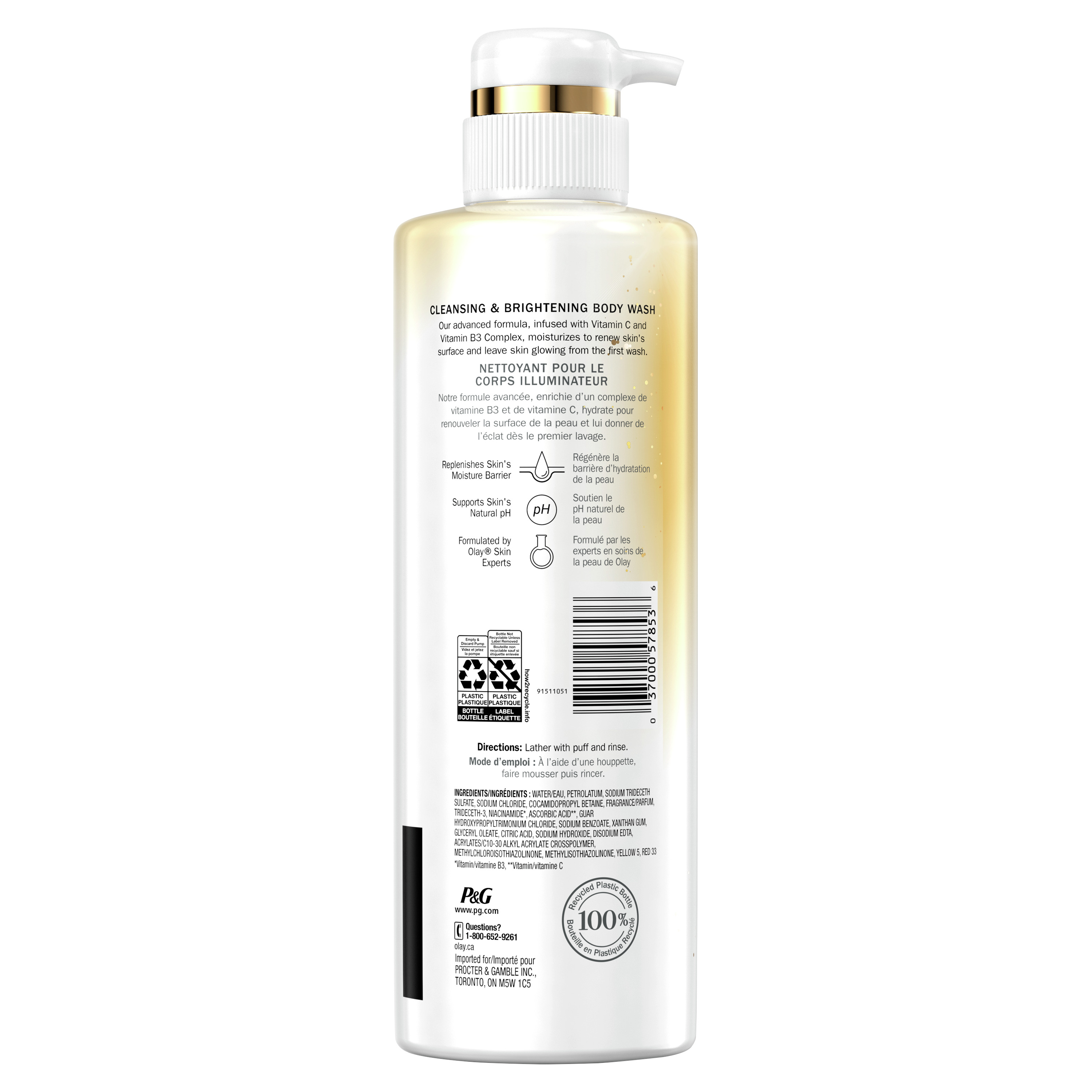 Olay Cleansing & Brightening Body Wash with Vitamin C and Vitamin B3 - 2