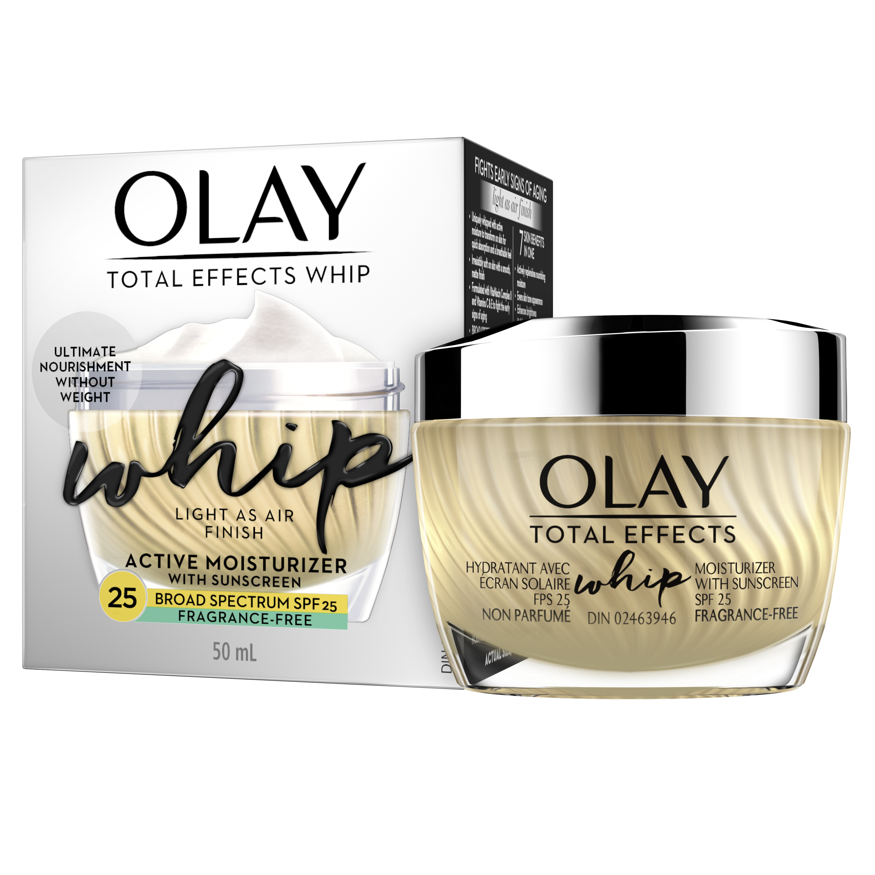 Olay Total Effects Whip Face Moisturizer SPF 25 Fragrance Free 50 ml_2