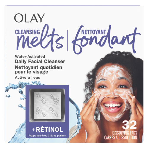 Nettoyant fondant pour le visage Olay + Rétinol, 32 unités