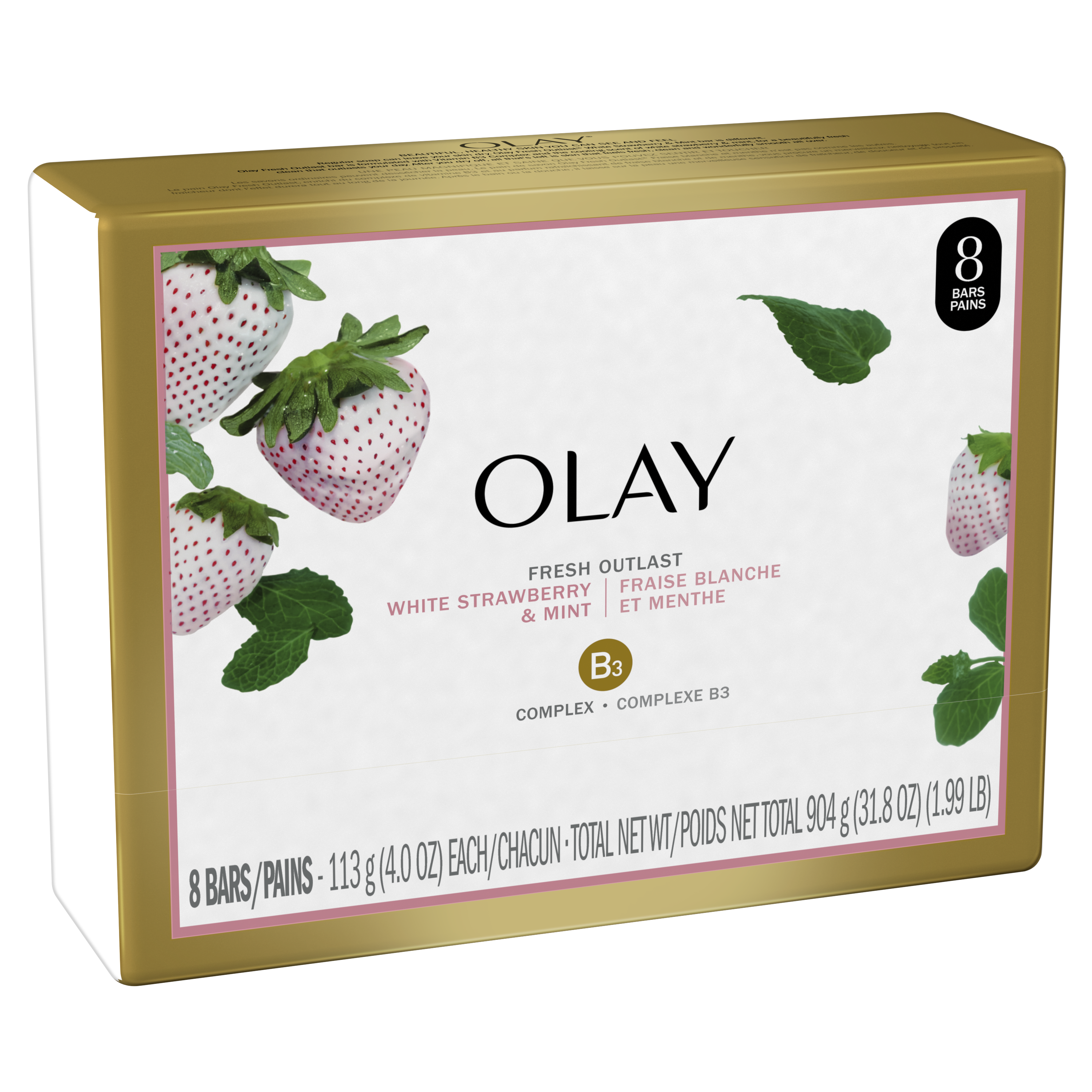Cooling White Strawberry and Mint Fresh Outlast Beauty Bar_2