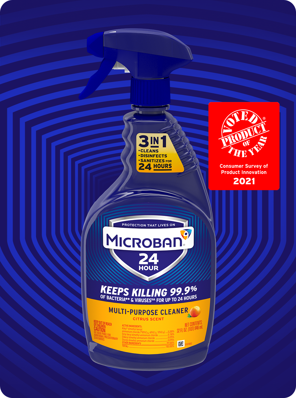 Multi-Purpose Cleaner Citrus | Microban24