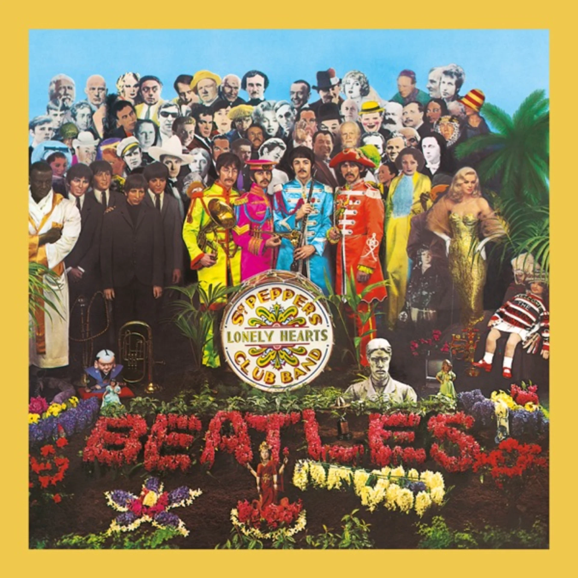 Sgt. Pepper's Lonely Hearts Club Band by The Beatles — album cover art