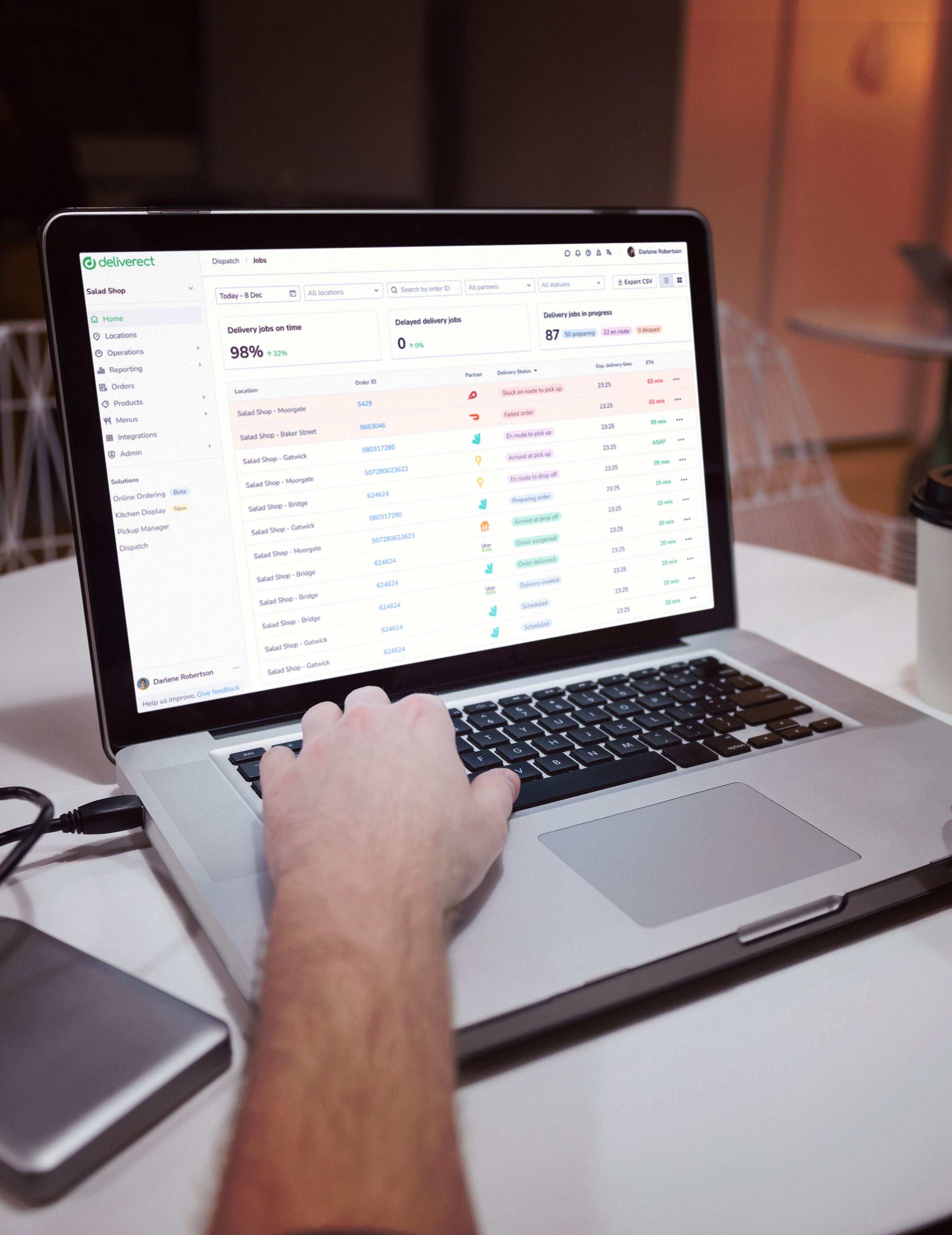 Deliverect CA | Manage your own delivery experience