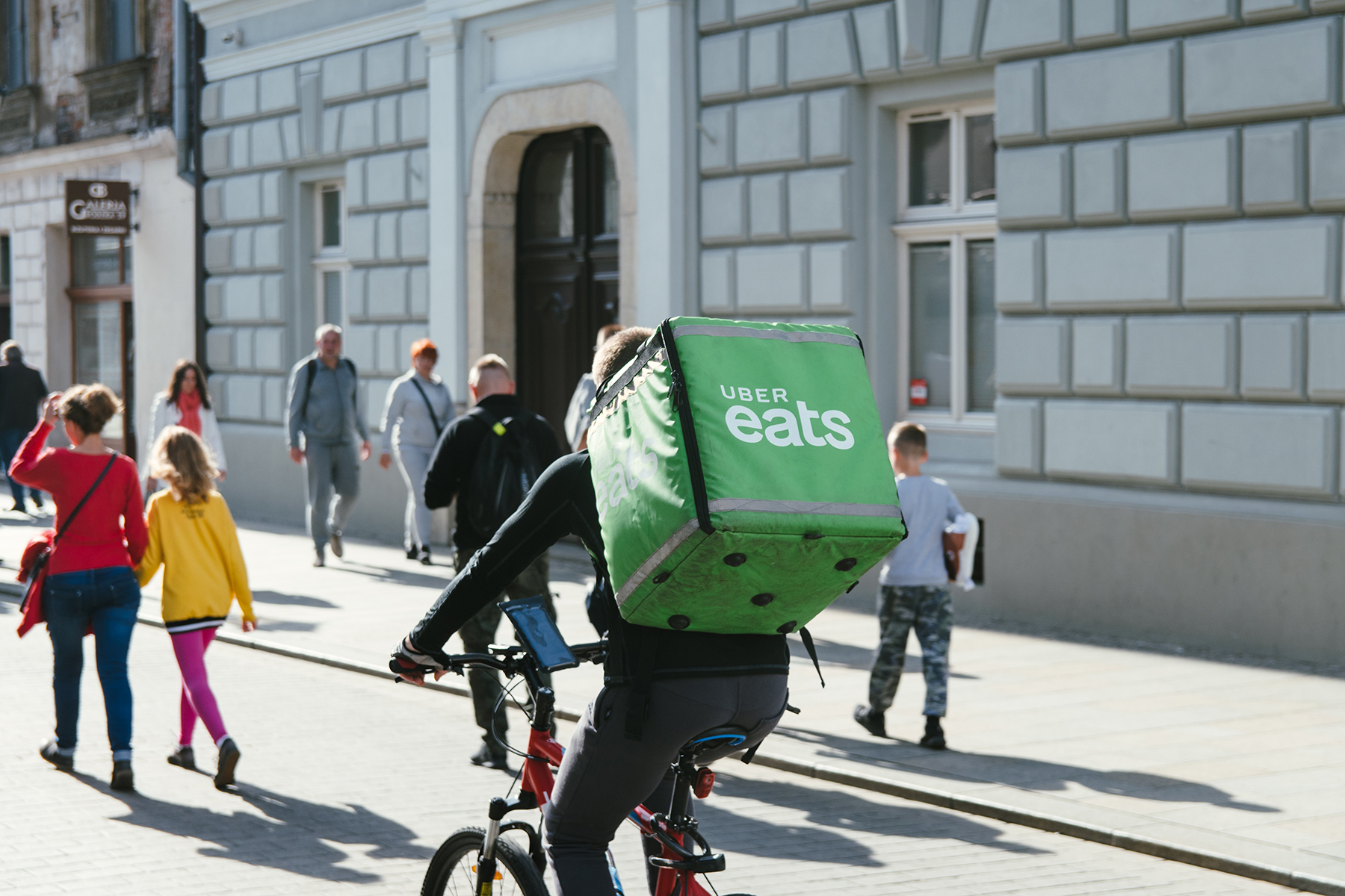 sign up uber eats bike delivery