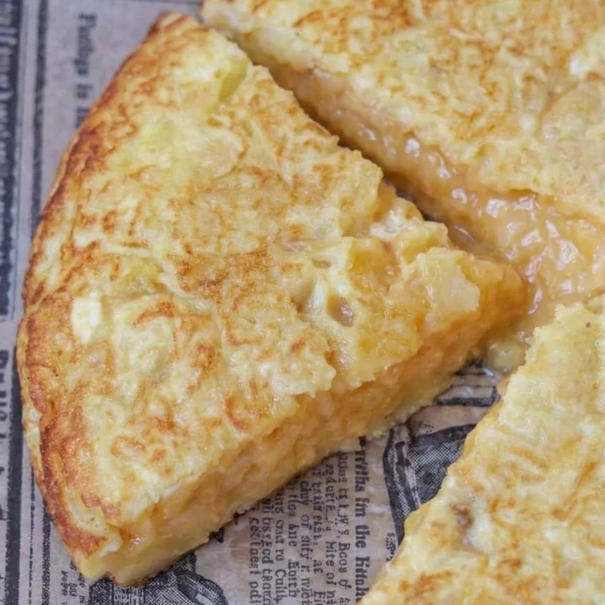 Tapa de la tortilla de Miguel (cuarto)