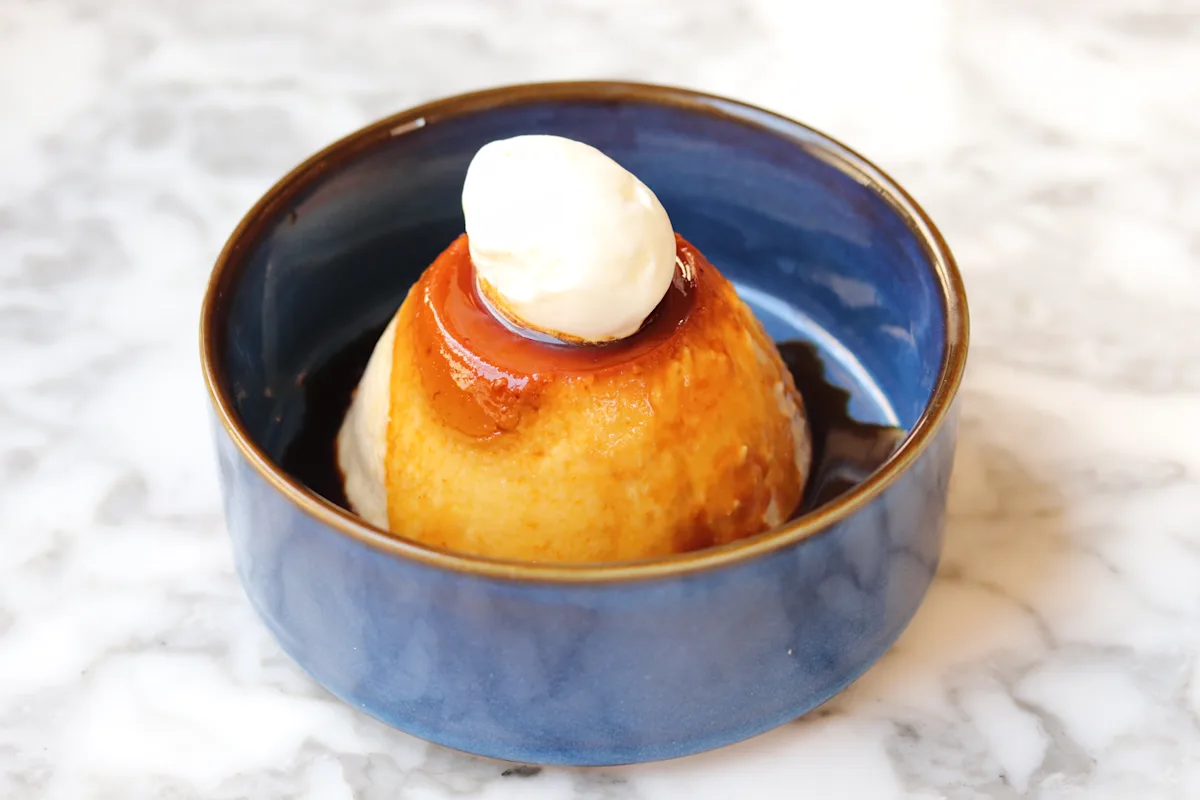 Flan de naranja