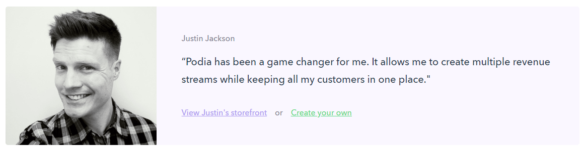 Why choose Podia?