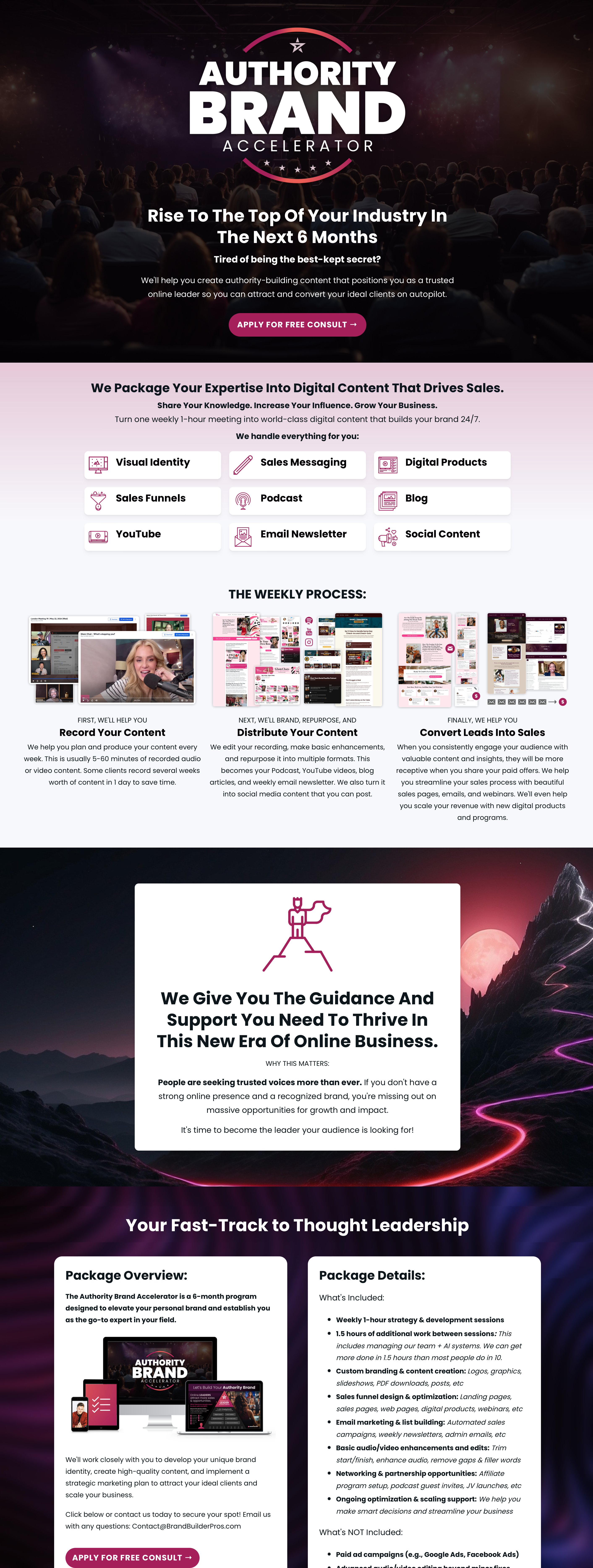 Landing page screenshot 6