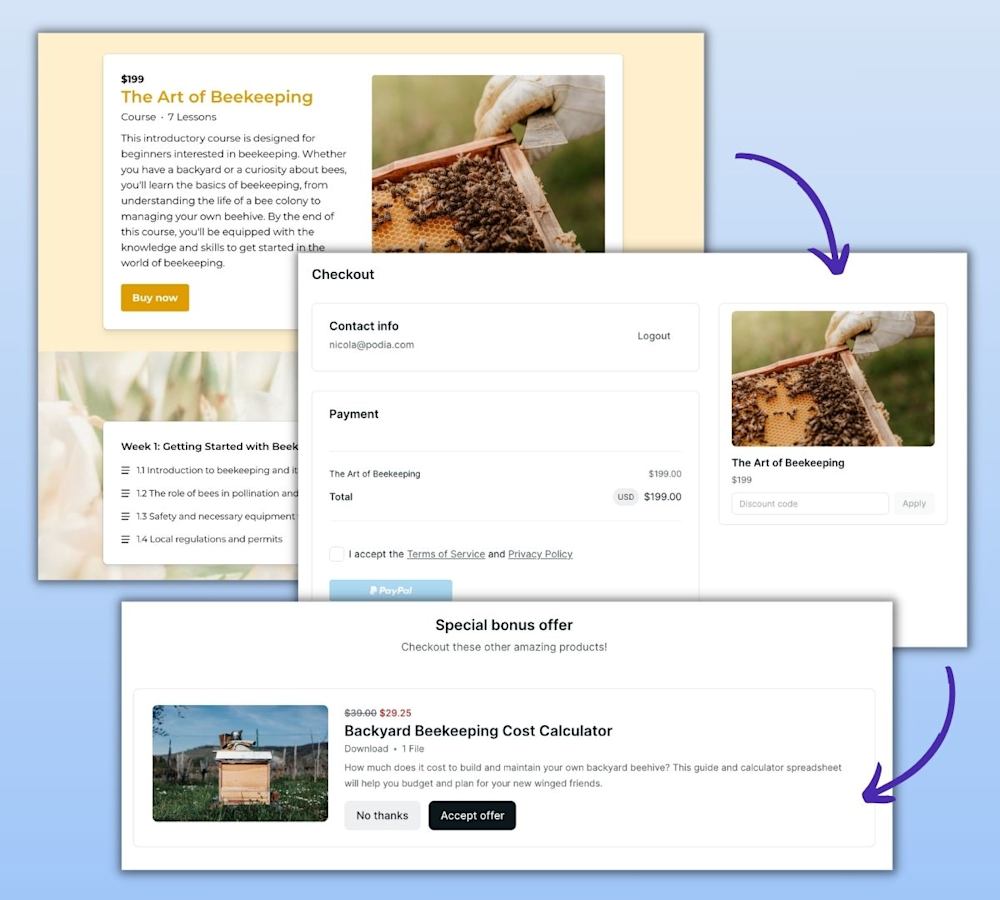 UPSELLS Hero Image Beekeeping Example