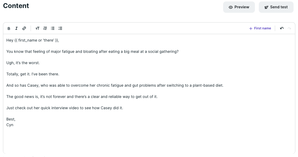 10 email and live chat templates for selling wellness products