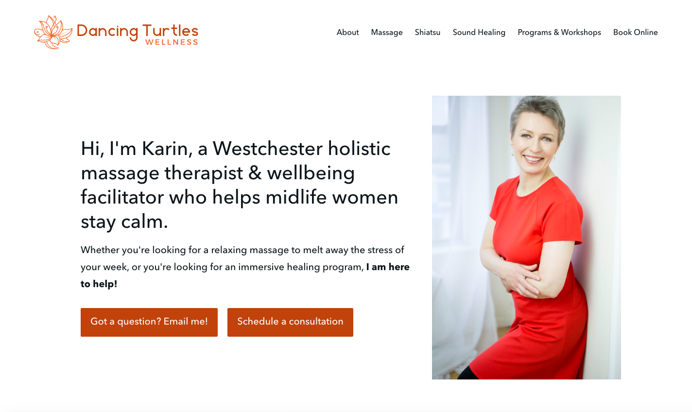 Karin Elias massage therapist wellbeing programs