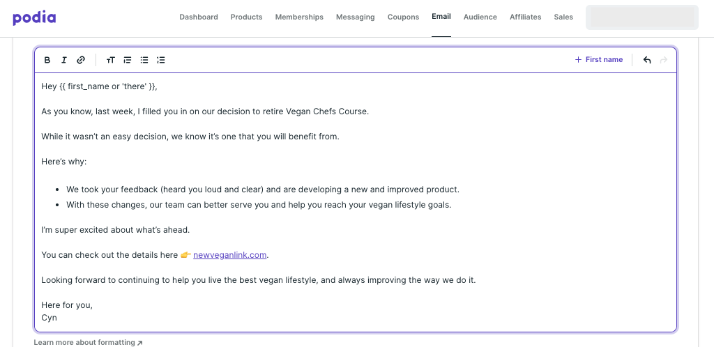 How to shut down an online course gracefully