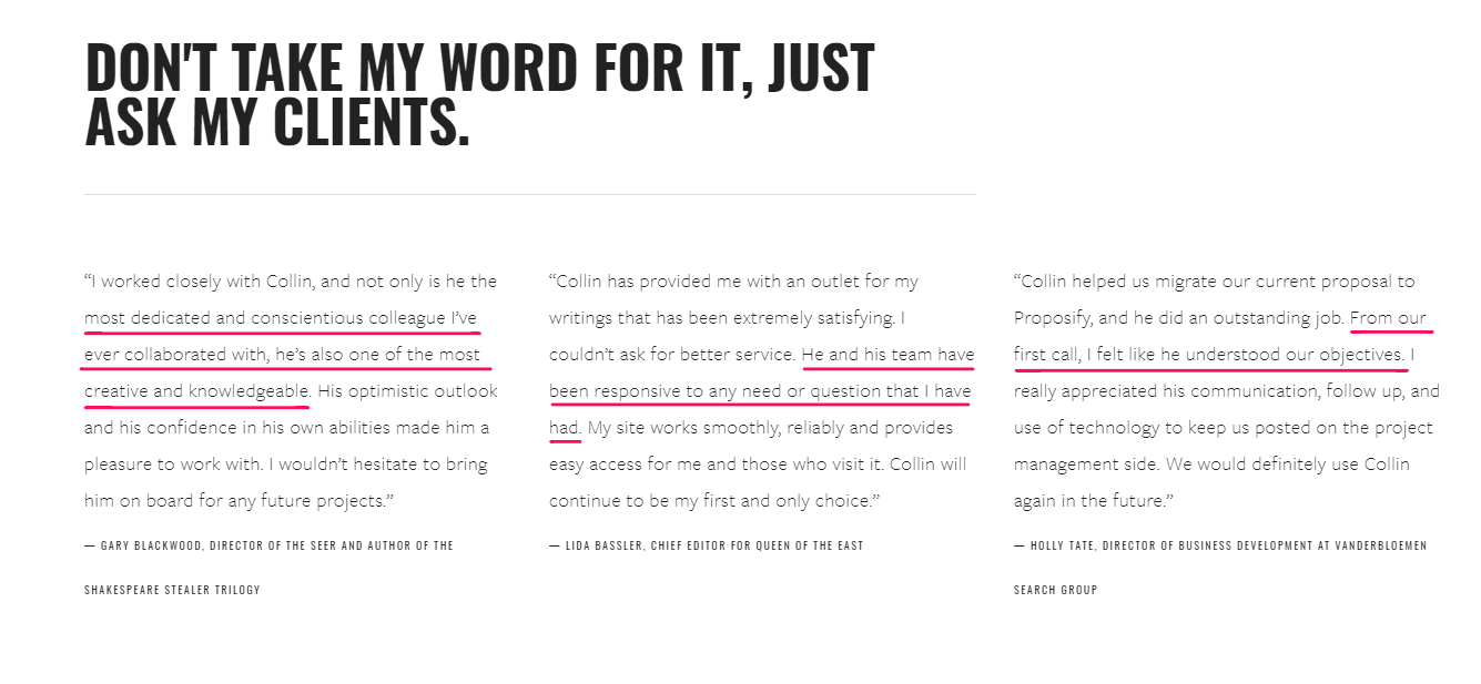 Improve your sales page: Get better testimonials & reviews