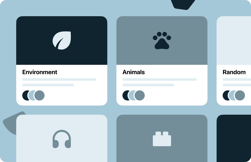 Topics on the community feature page