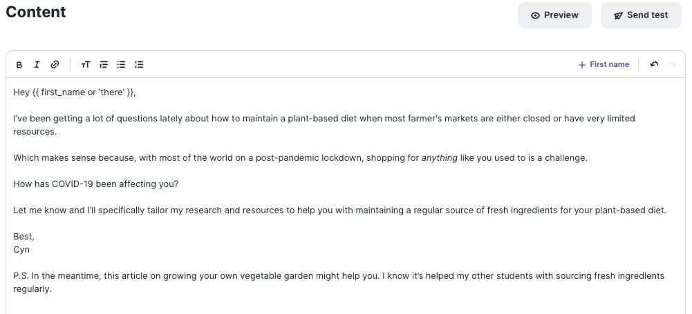 10 email and live chat templates for selling wellness products