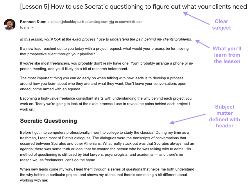 6 examples of successful email courses and how to copy them