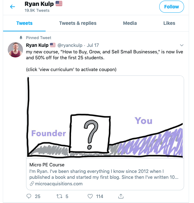 How Ryan Kulp made $20,000 in online course sales in 2 weeks