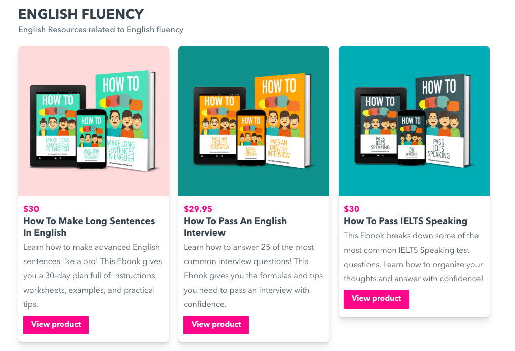 Study with Tiffani Vocab ebooks