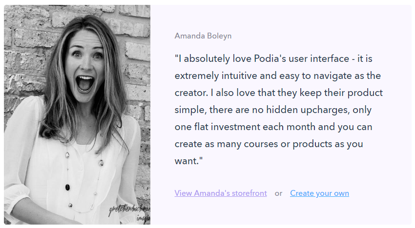 Why choose Podia?