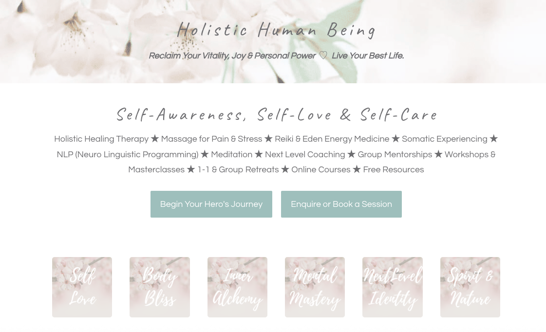 Holistic Human Being homepage