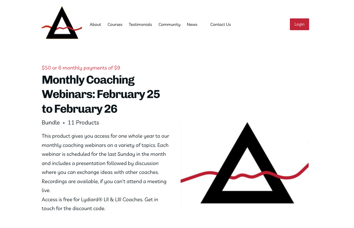Lydiard Foundation Monthly Coaching Webinars