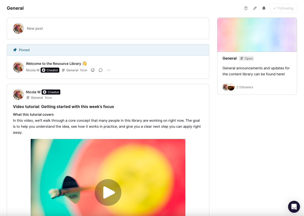 community resource library