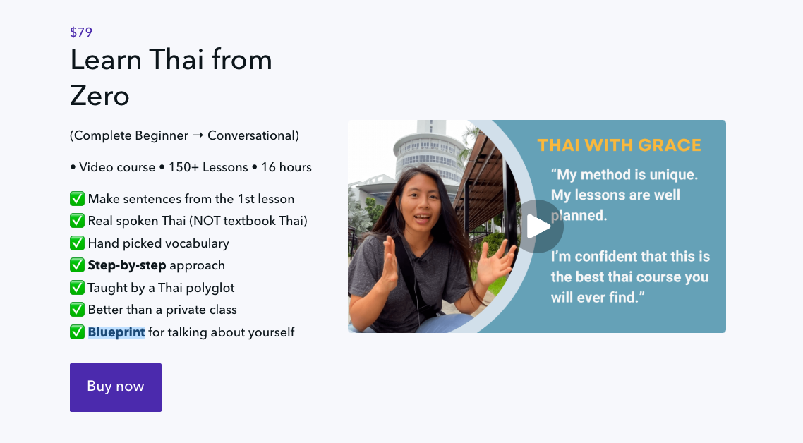 Thai with Grace Learn Thai from zero