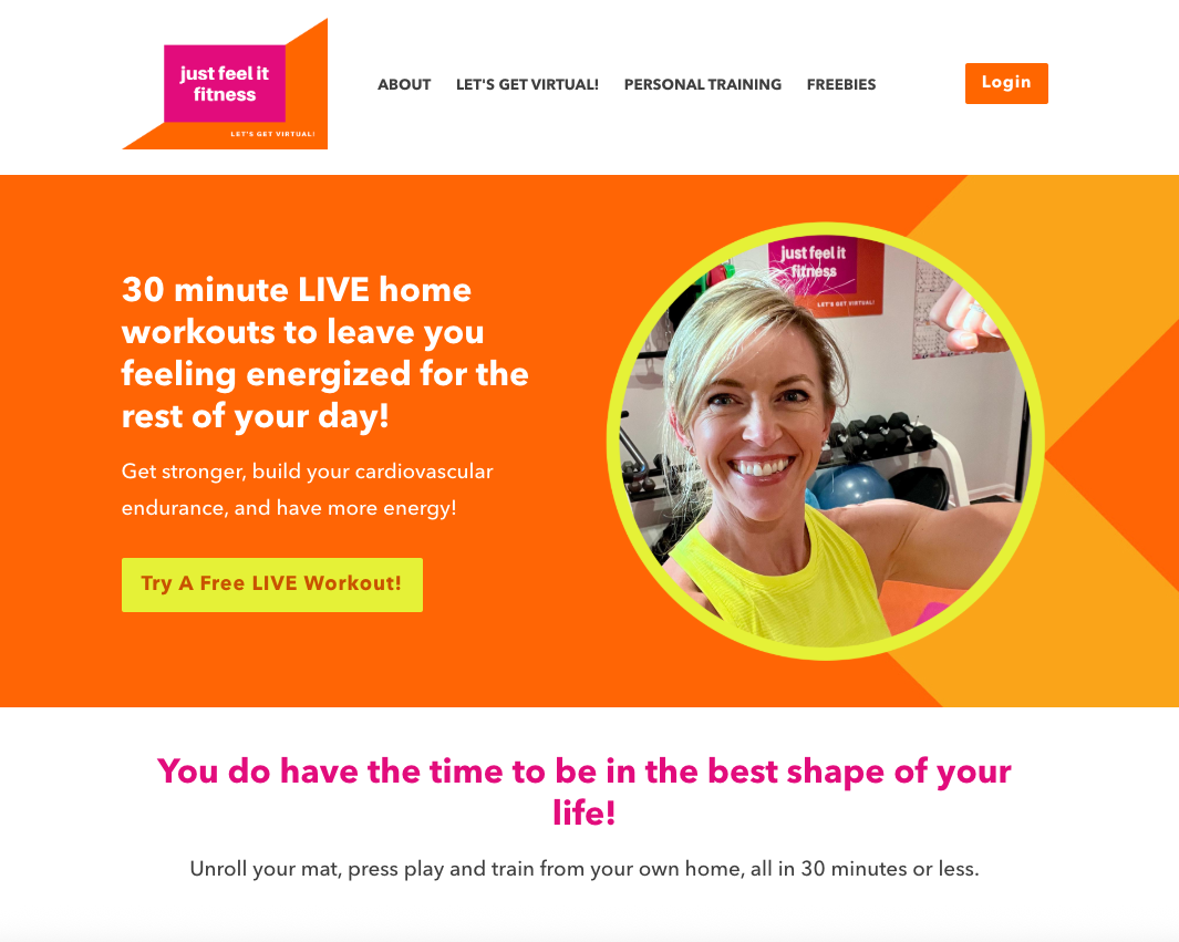 Just Feel It Fitness workout membership