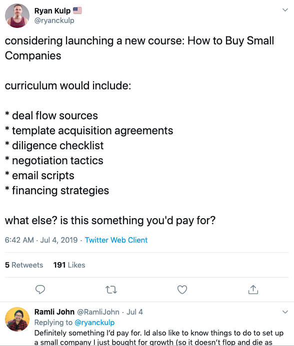 How Ryan Kulp made $20,000 in online course sales in 2 weeks