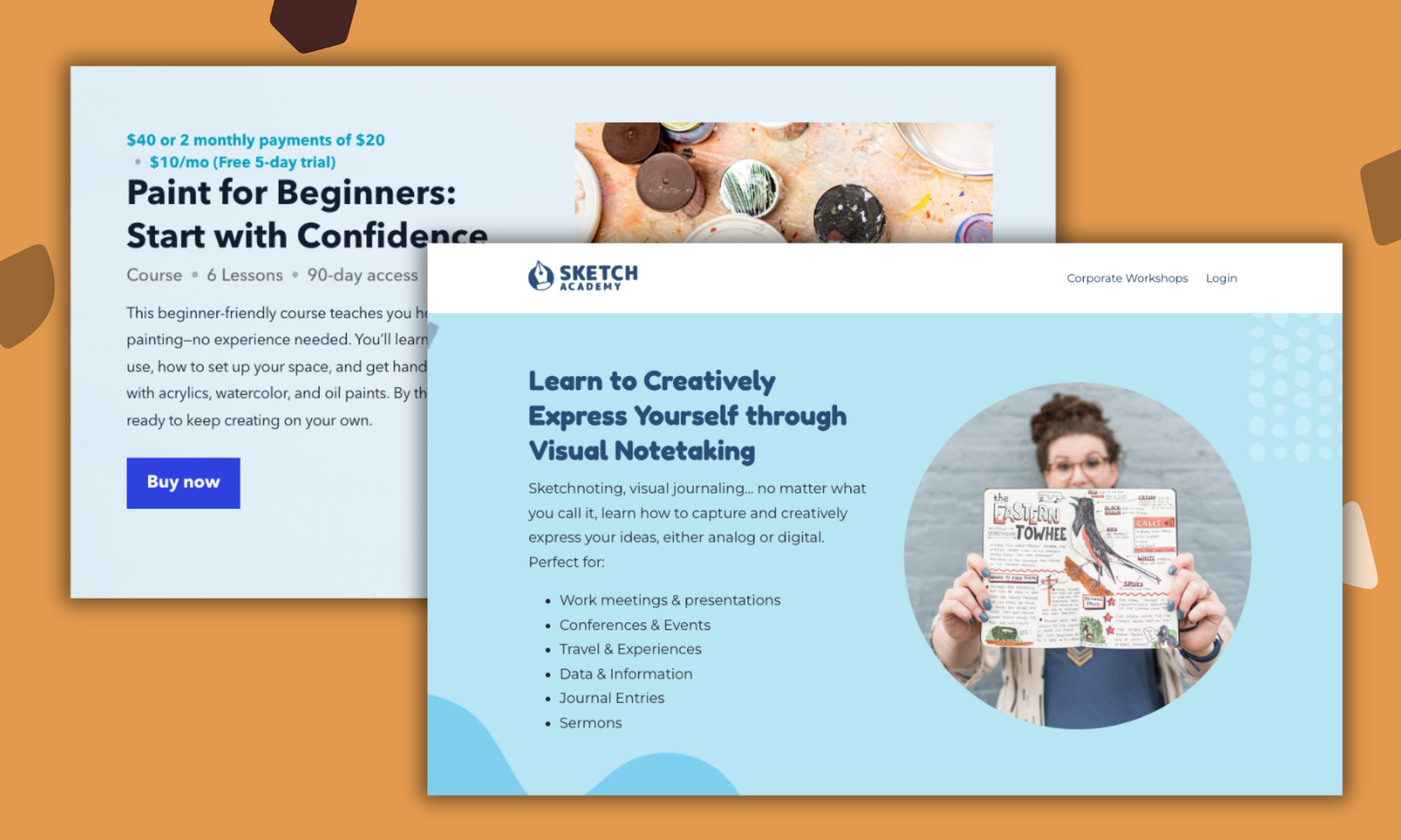 How to teach art online with Podia