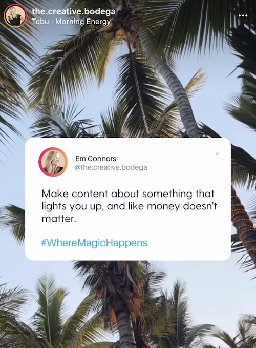 em connors - instagram post