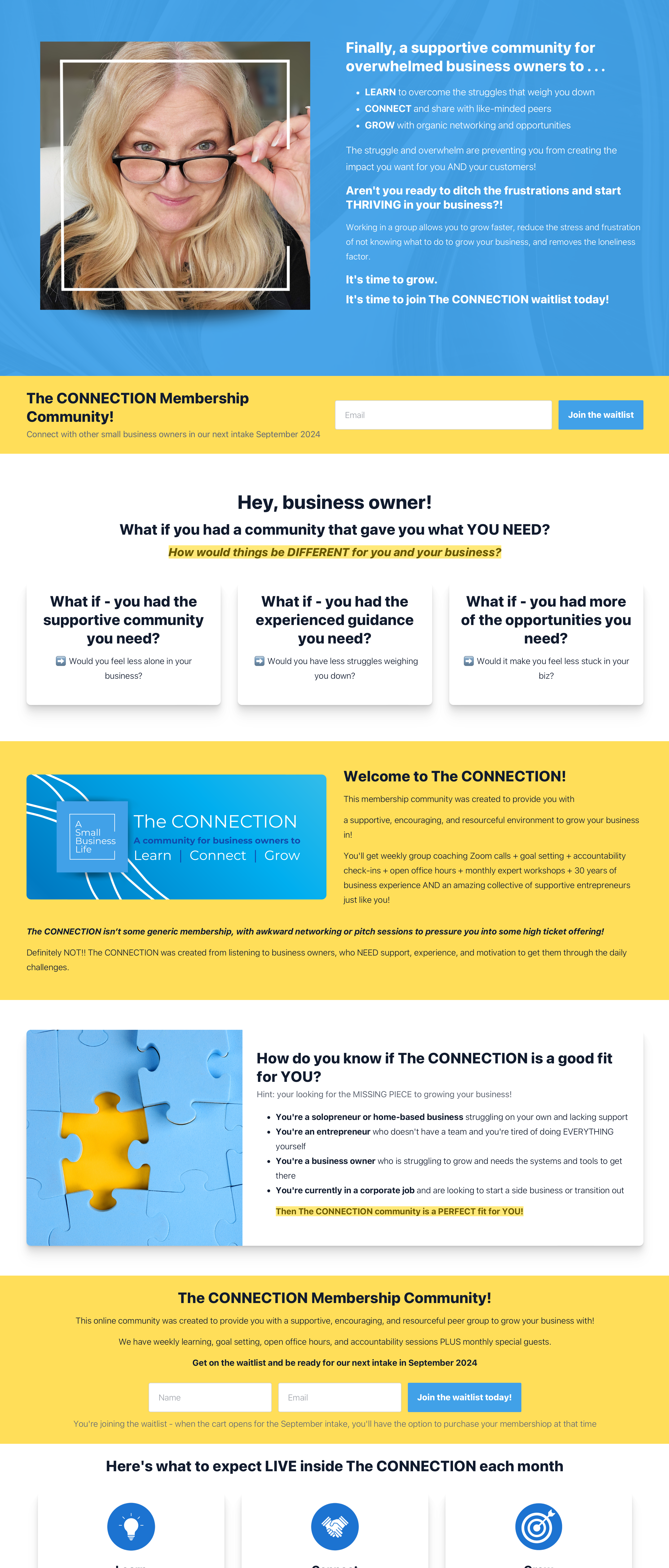 Landing page screenshot 2