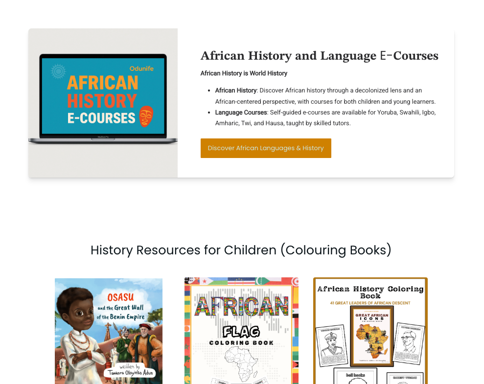 Tamkura Adun Odunife ecourses