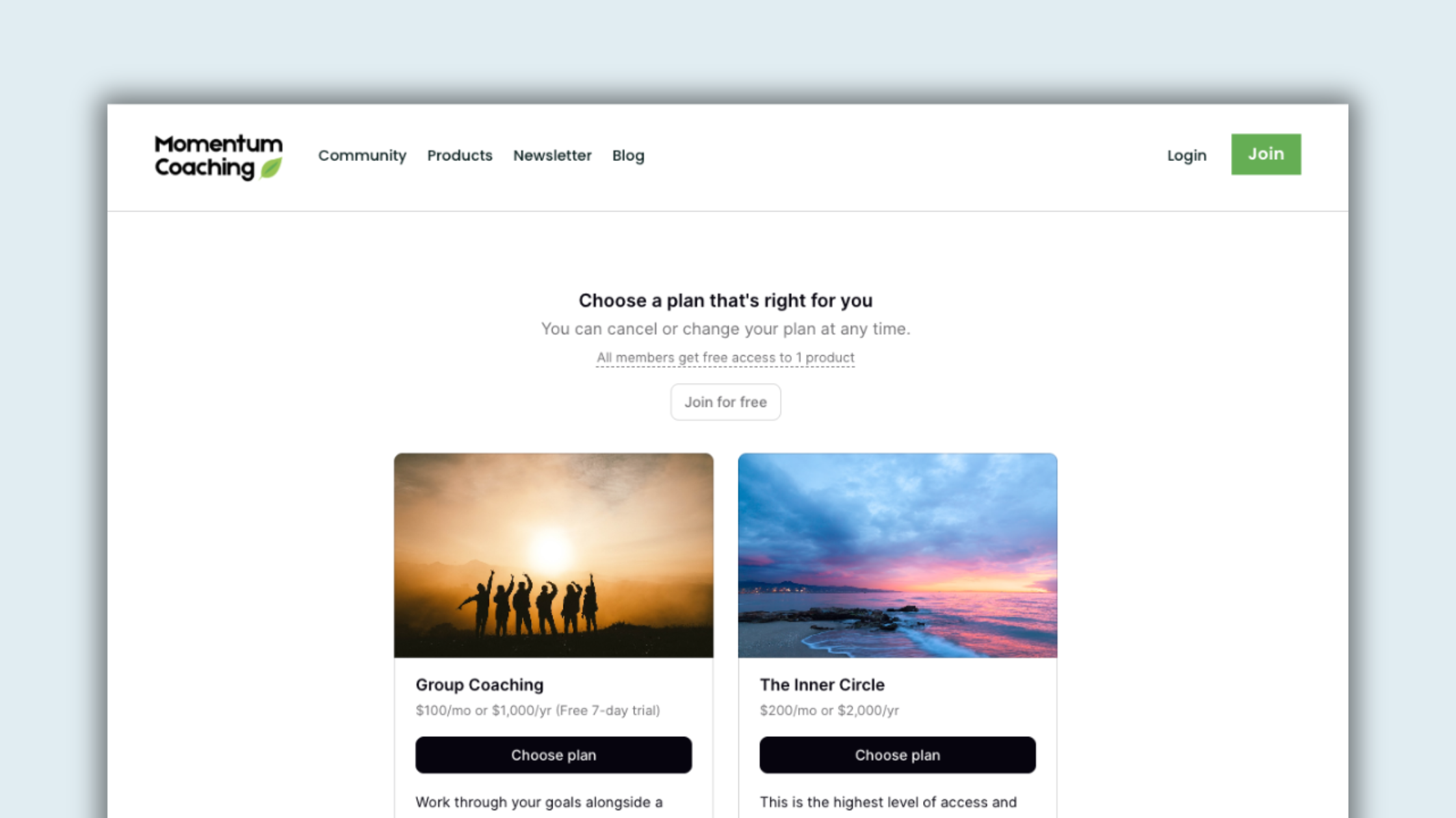 Free vs paid online communities