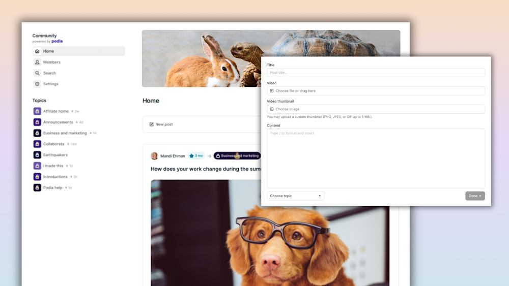 Podia Community Example