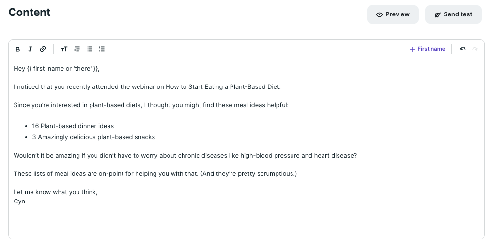 10 email and live chat templates for selling wellness products