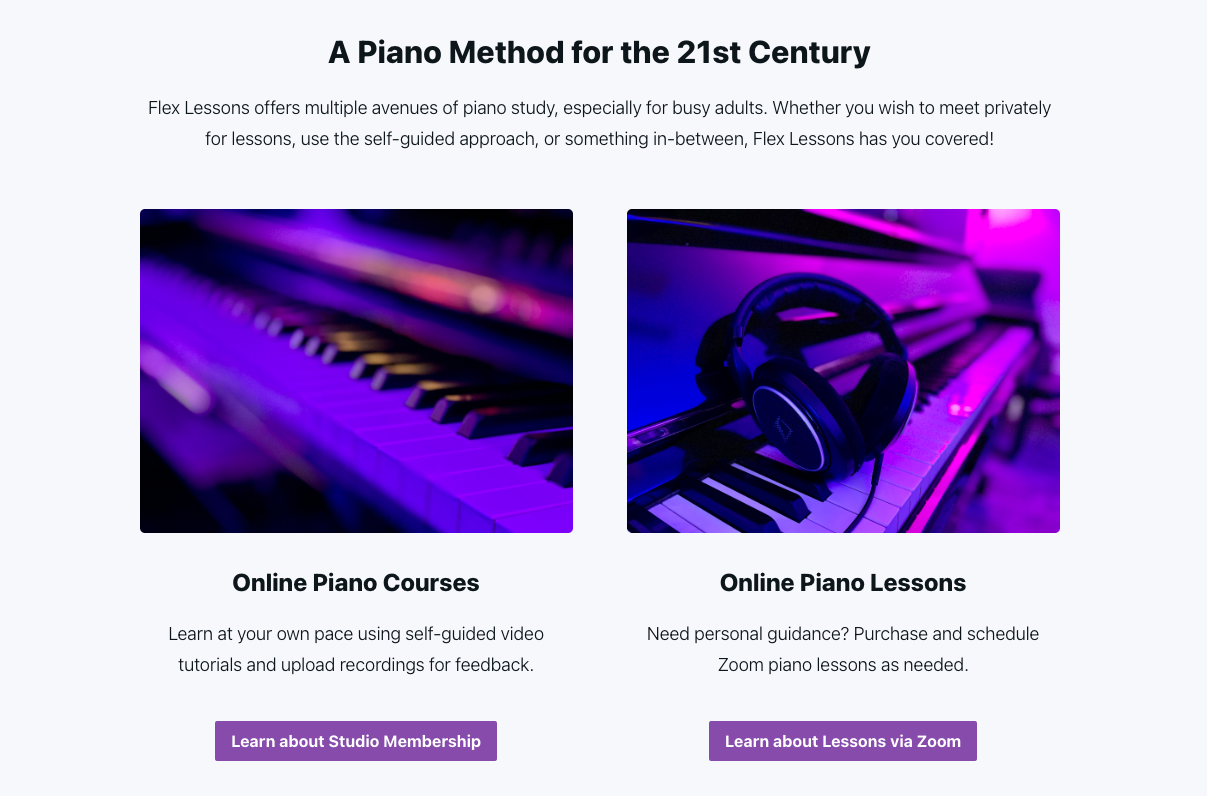 FlexLessons Course and Lessons