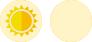 Symbolgrafik mit Sonne, D-Vitamin und Knochen.