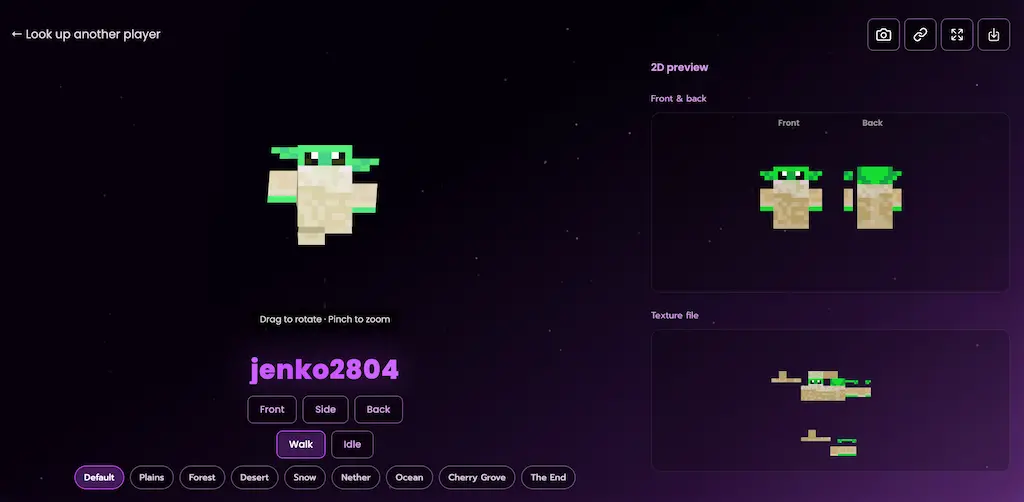How to view any Minecraft skin in 3D