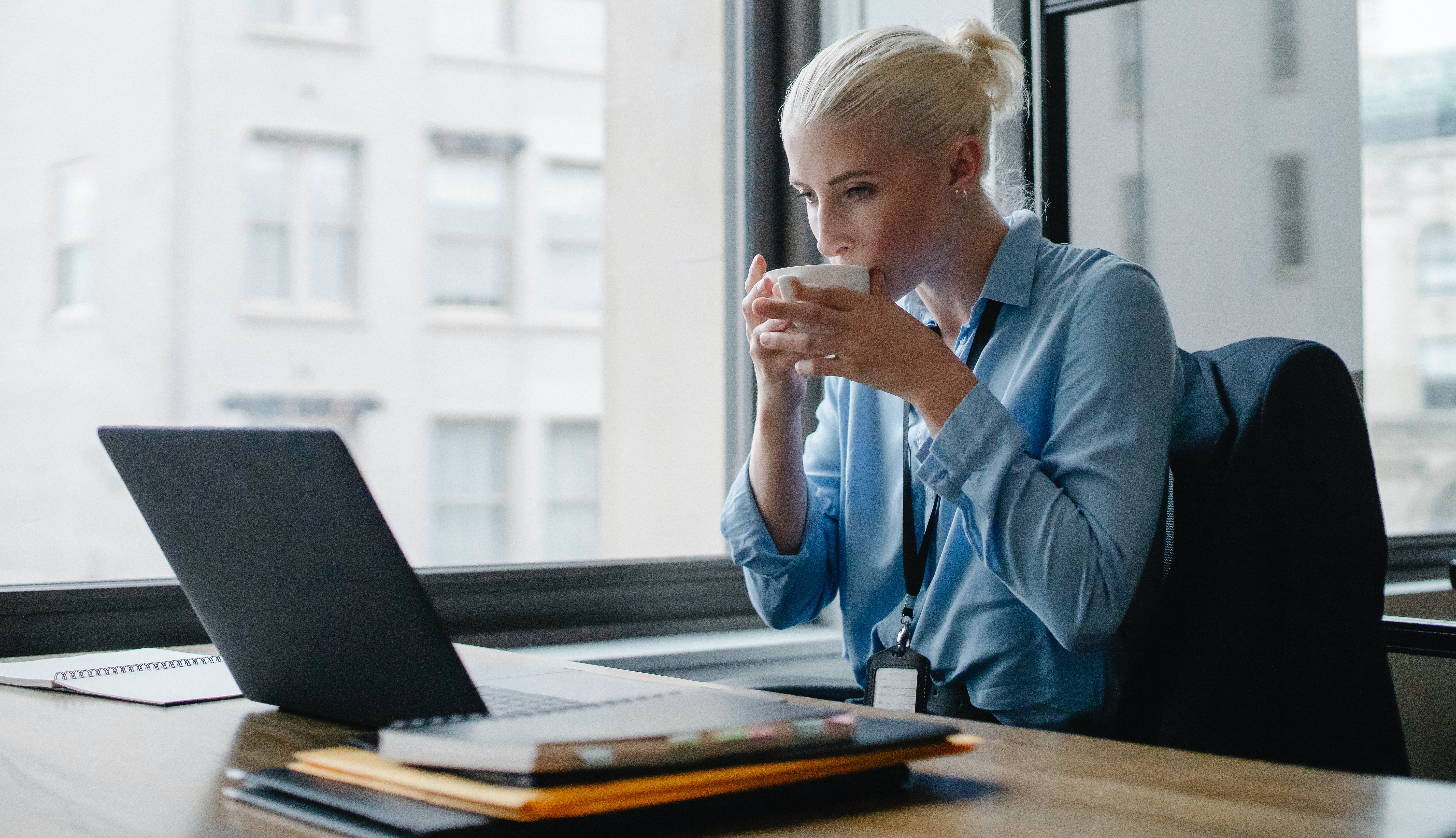 female executive assistant at a desk