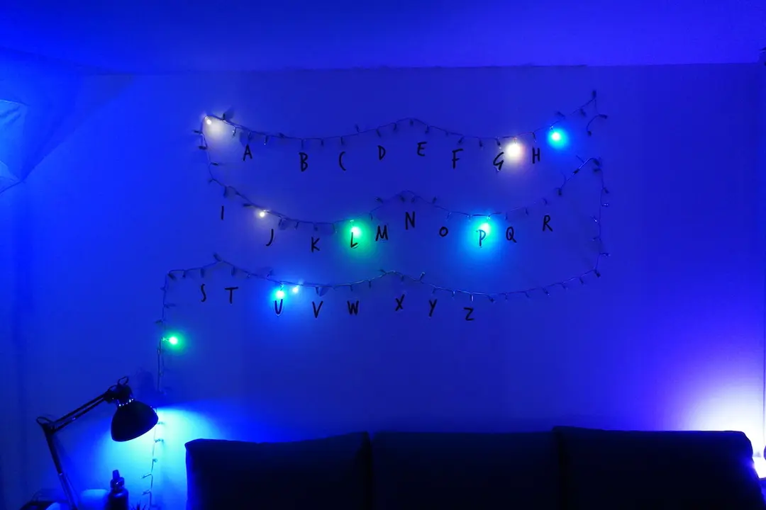 Building the lights from Stranger Things