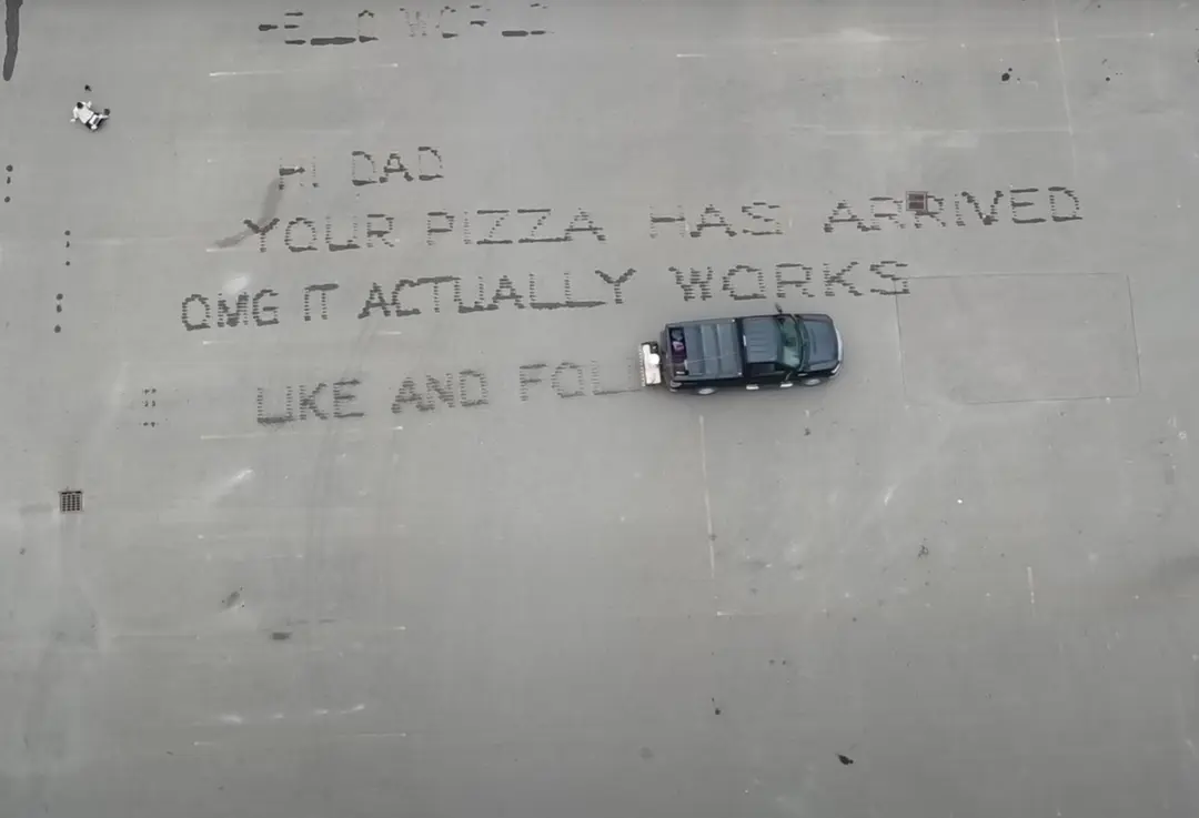 Turning my pickup truck into a dot matrix printer