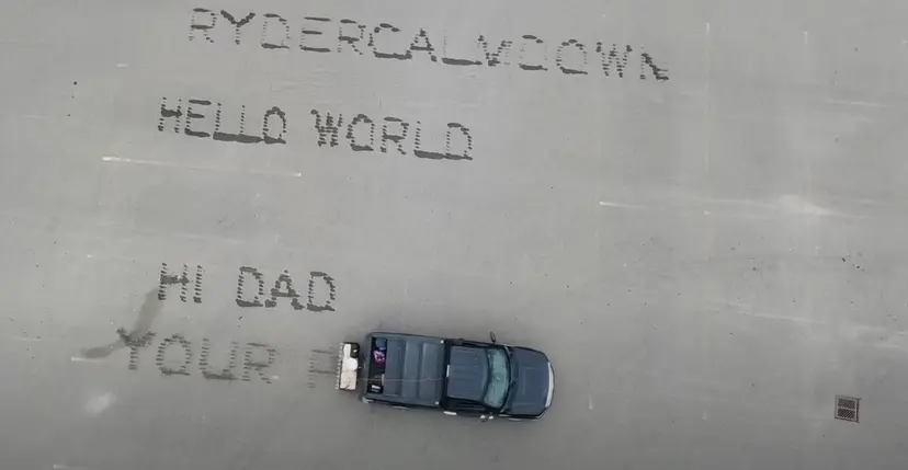 Pickup truck printer