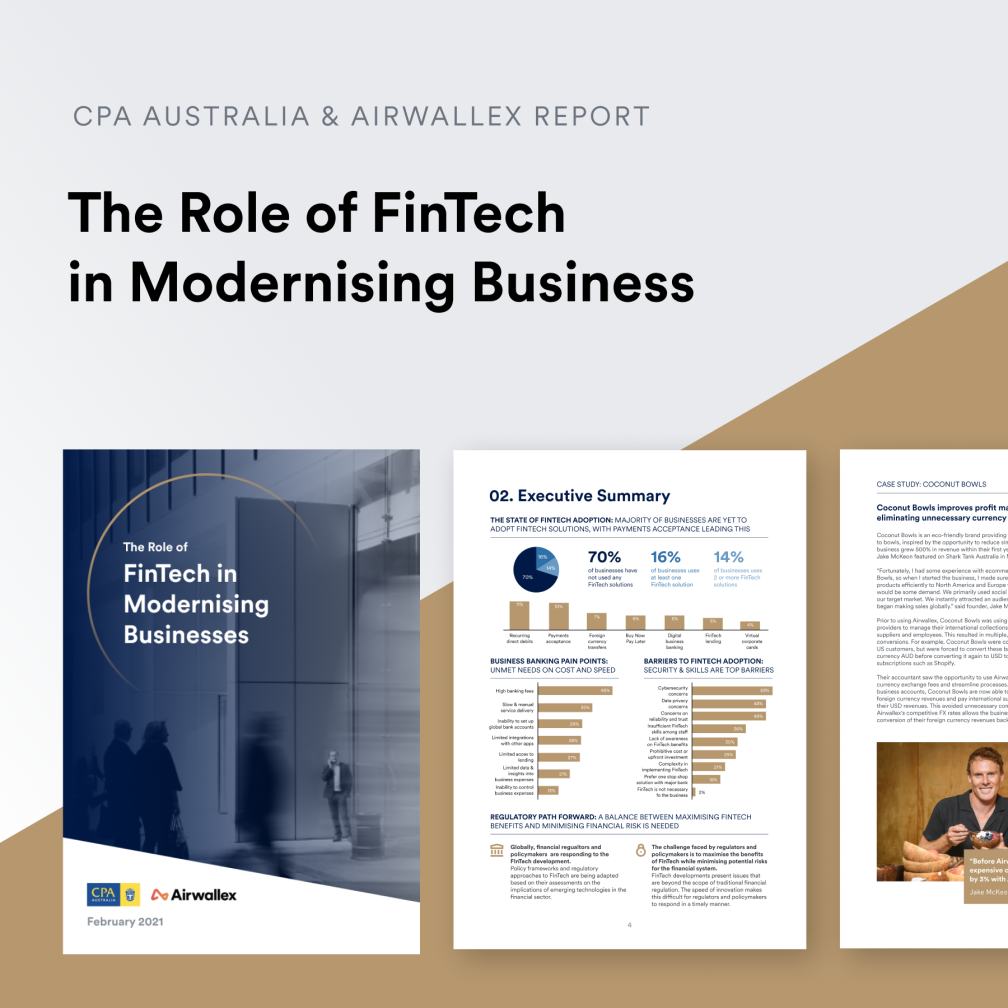 Businesses missing the benefits of fintech, say Airwallex and CPA Australia