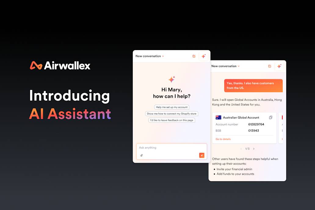 Meet Airwallex AI Assistant: your new concierge for effortless global finance